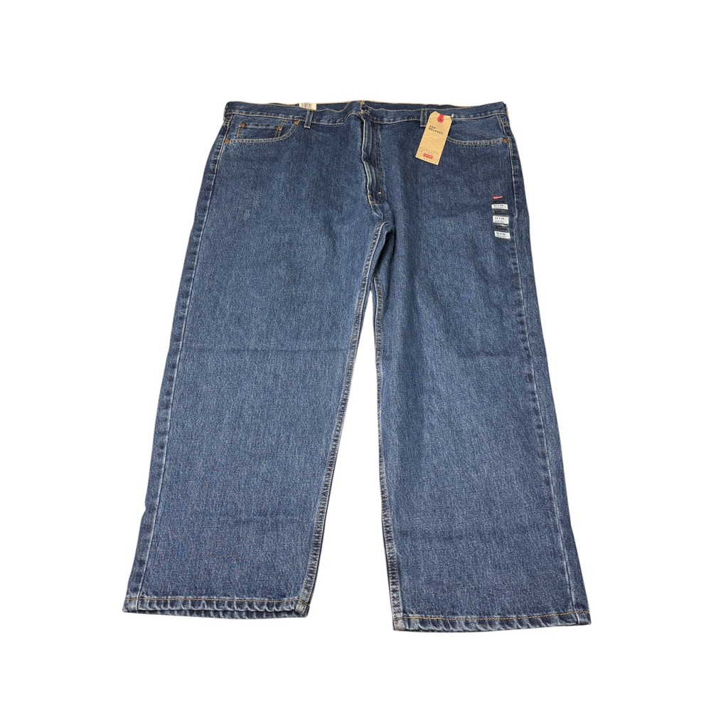 NWT Levis 550 Relaxed Fit Big and Tall Jeans Medium Wash Blue Mens 52x29